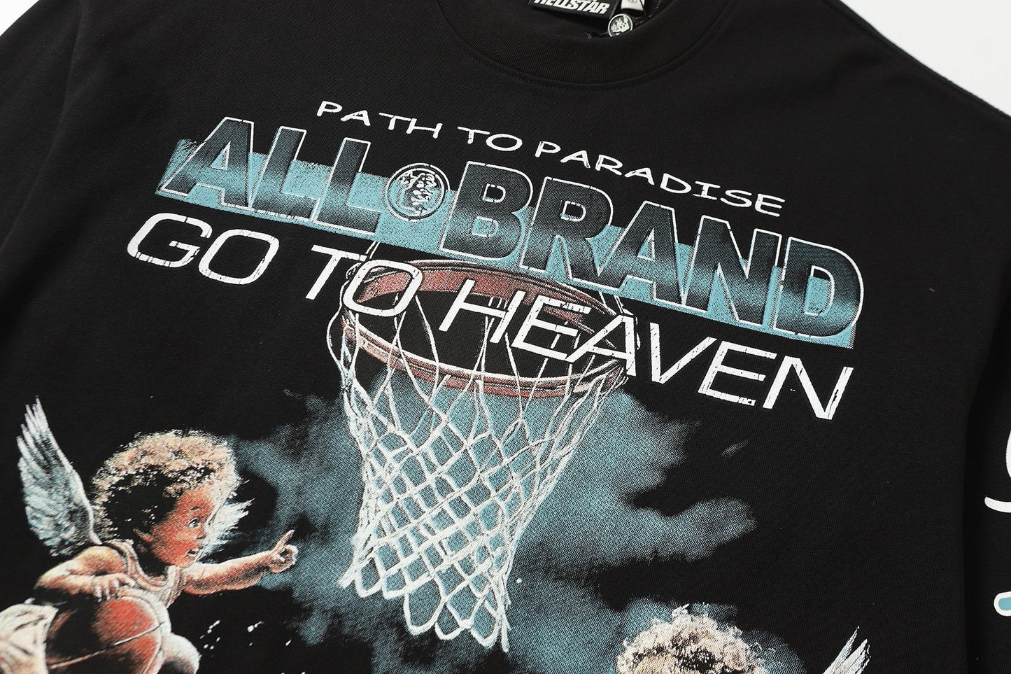 Hellstar Angel Basketball Graphic Long-Sleeve T-Shirt — detail