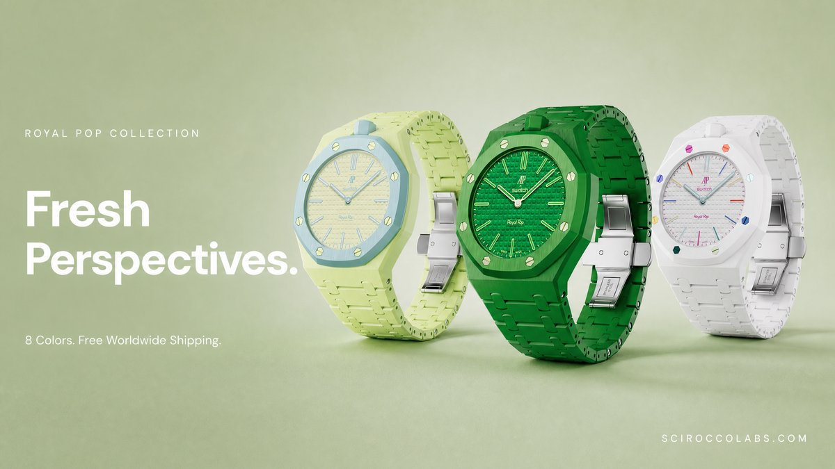 Royal Pop Strap — Pearl White | Bioceramic Band for Swatch × AP Royal Pop