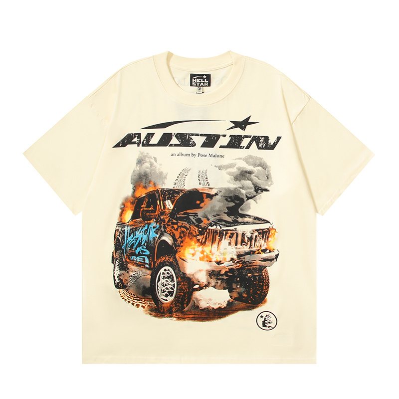 Hellstar Austin Vehicle Graphic Short-Sleeve T-Shirt — front