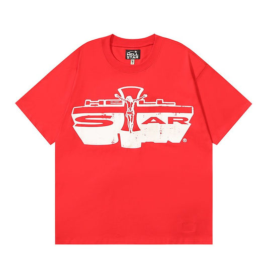 Hellstar Red Front & Back Graphic T-Shirt — hero
