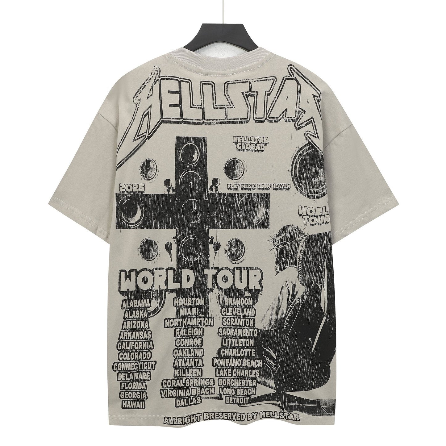Hellstar Path to Paradise World Tour Graphic T-Shirt — back