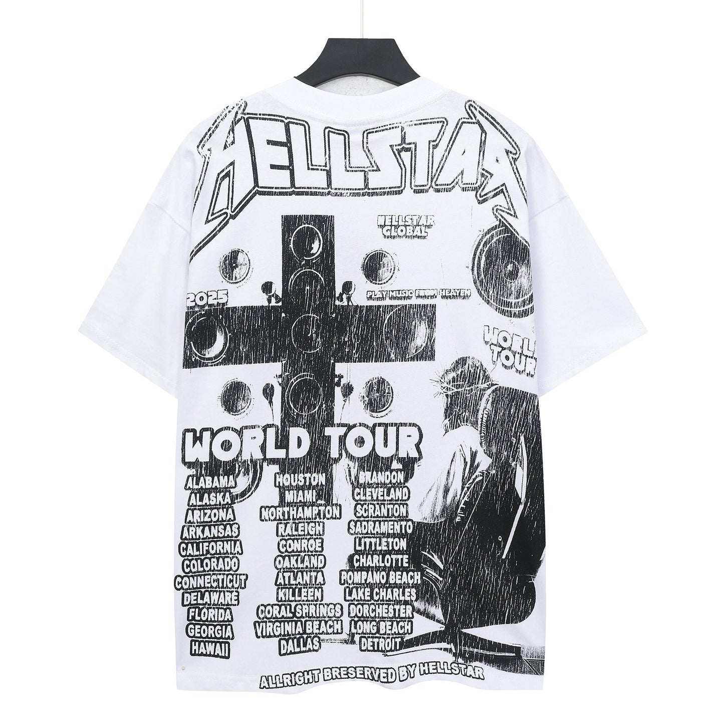 Hellstar Path to Paradise World Tour Graphic T-Shirt — back