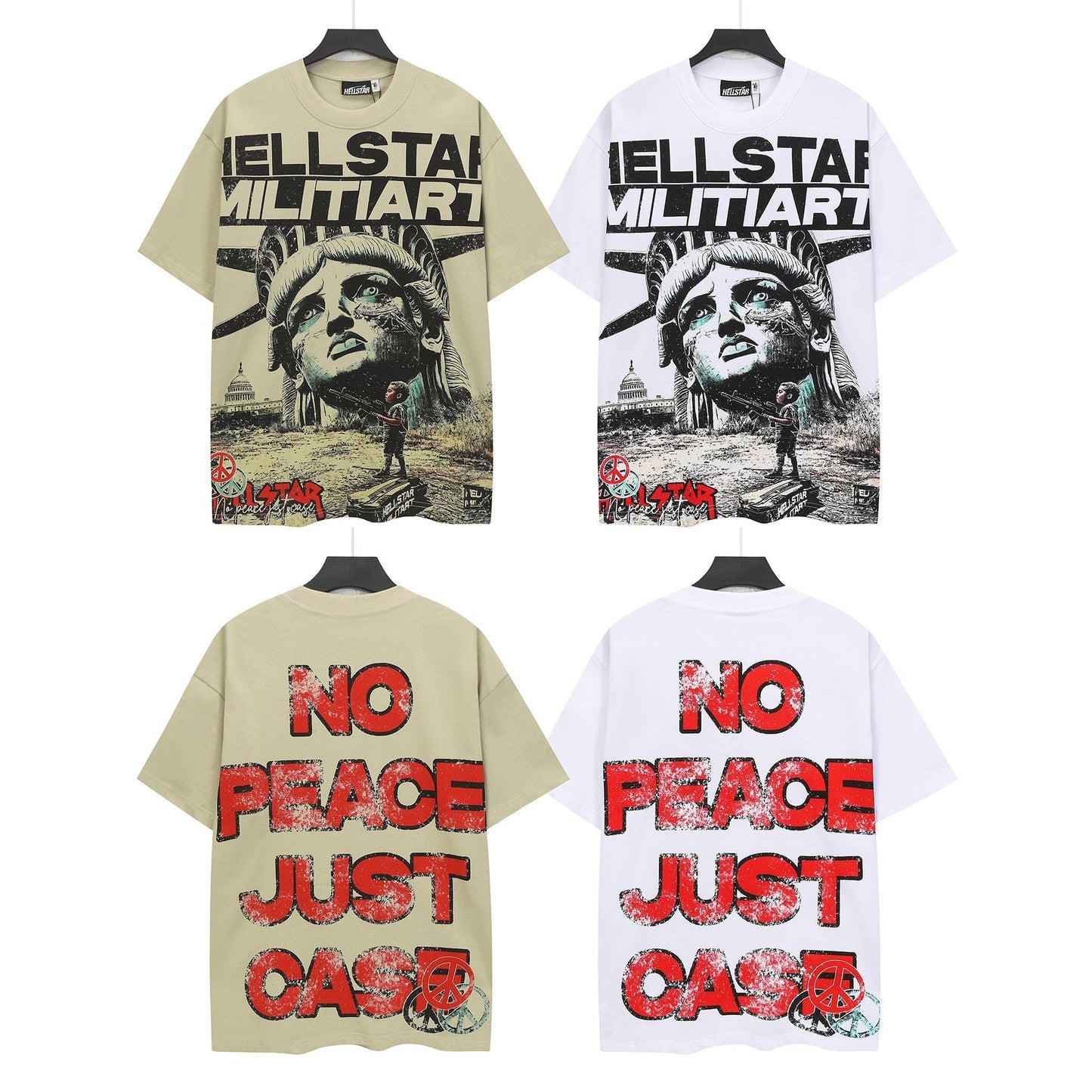 Hellstar Statue Graphic Short-Sleeve T-Shirt — comparison