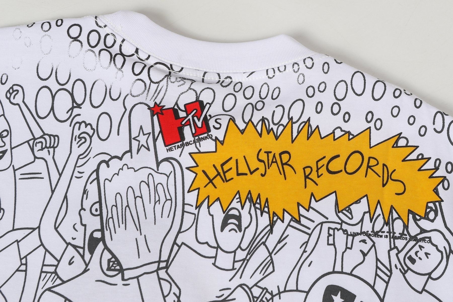 Hellstar Cartoon Heads Graphic T-Shirt — detail