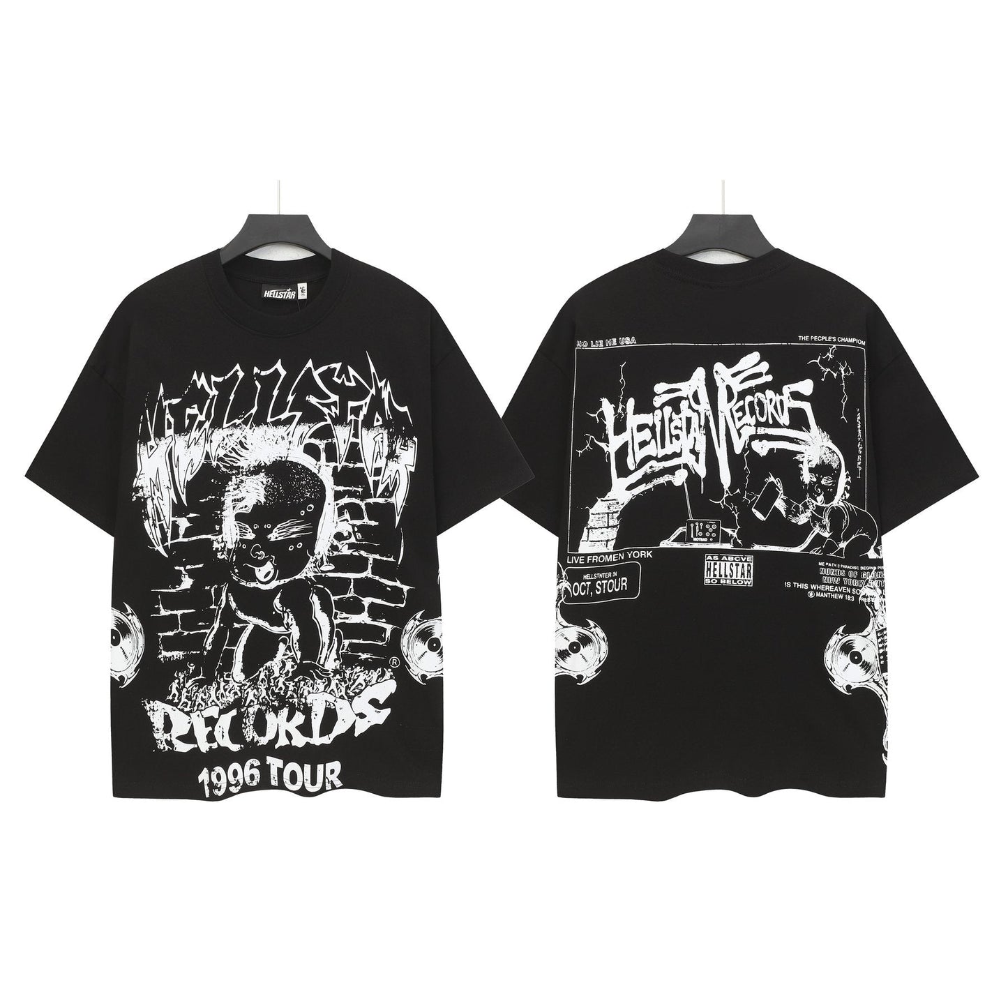 Hellstar Front & Back Graphic Short-Sleeve T-Shirt — front