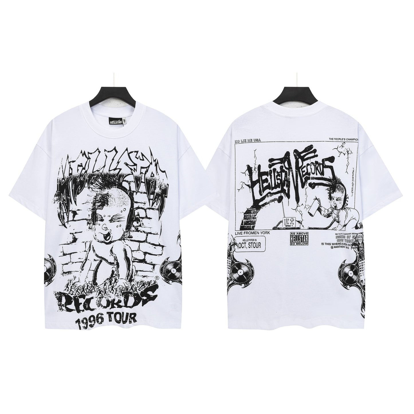 Hellstar Front & Back Graphic Short-Sleeve T-Shirt — front