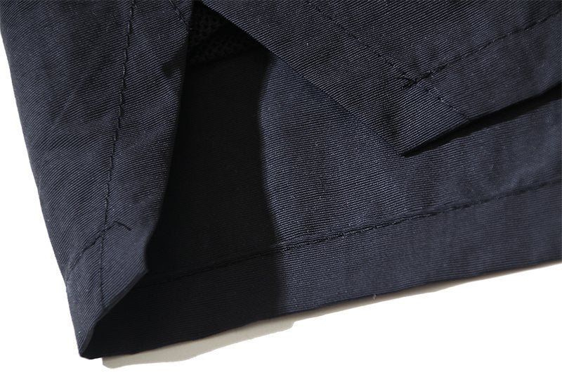 Hellstar Navy Graphic Drawstring Shorts — detail