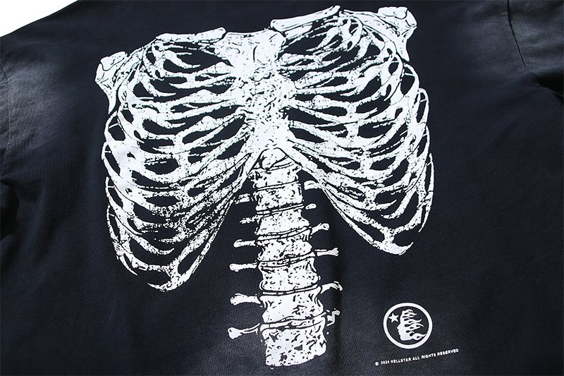 Hellstar Ribcage Graphic Long-Sleeve T-Shirt — detail
