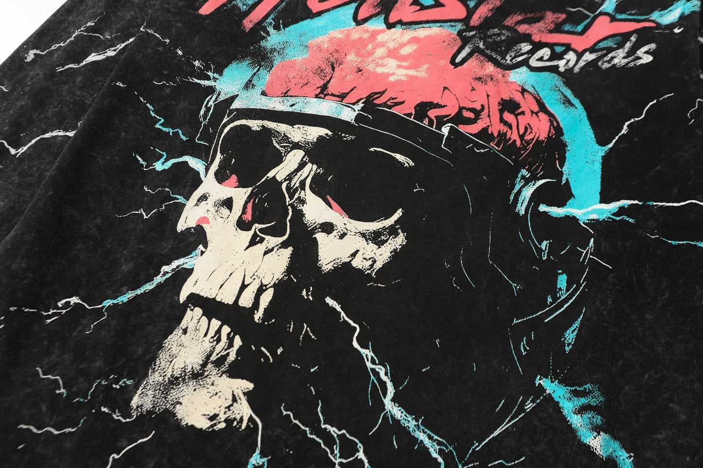 Hellstar Bigger Than Satan Skull Graphic Long-Sleeve T-Shirt — detail