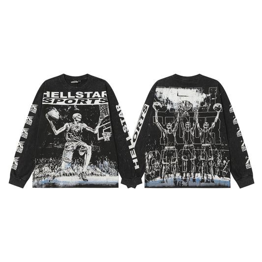 Hellstar Basketball Graphic Long-Sleeve T-Shirt — hero