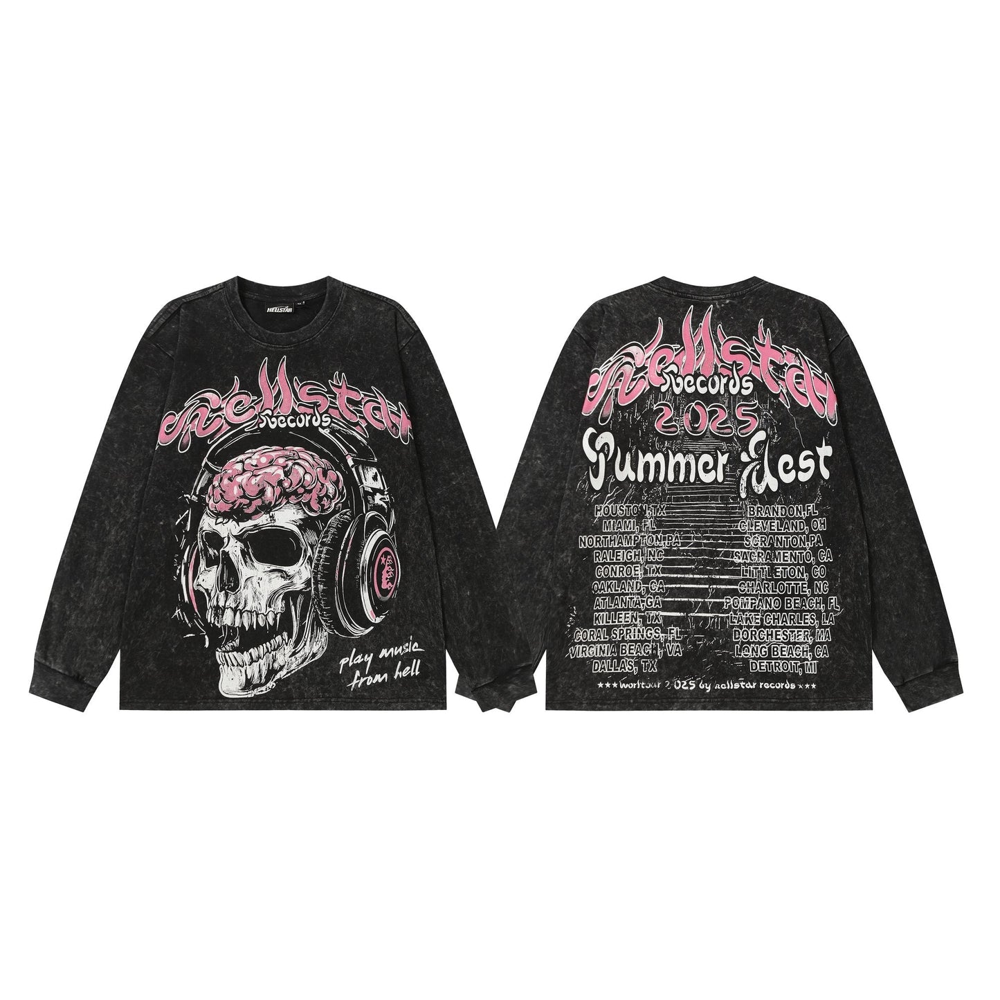 Hellstar Summer Fest Skull Graphic Long-Sleeve T-Shirt — hero
