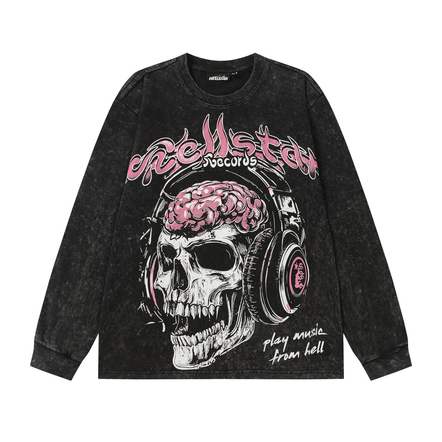 Hellstar Summer Fest Skull Graphic Long-Sleeve T-Shirt — front