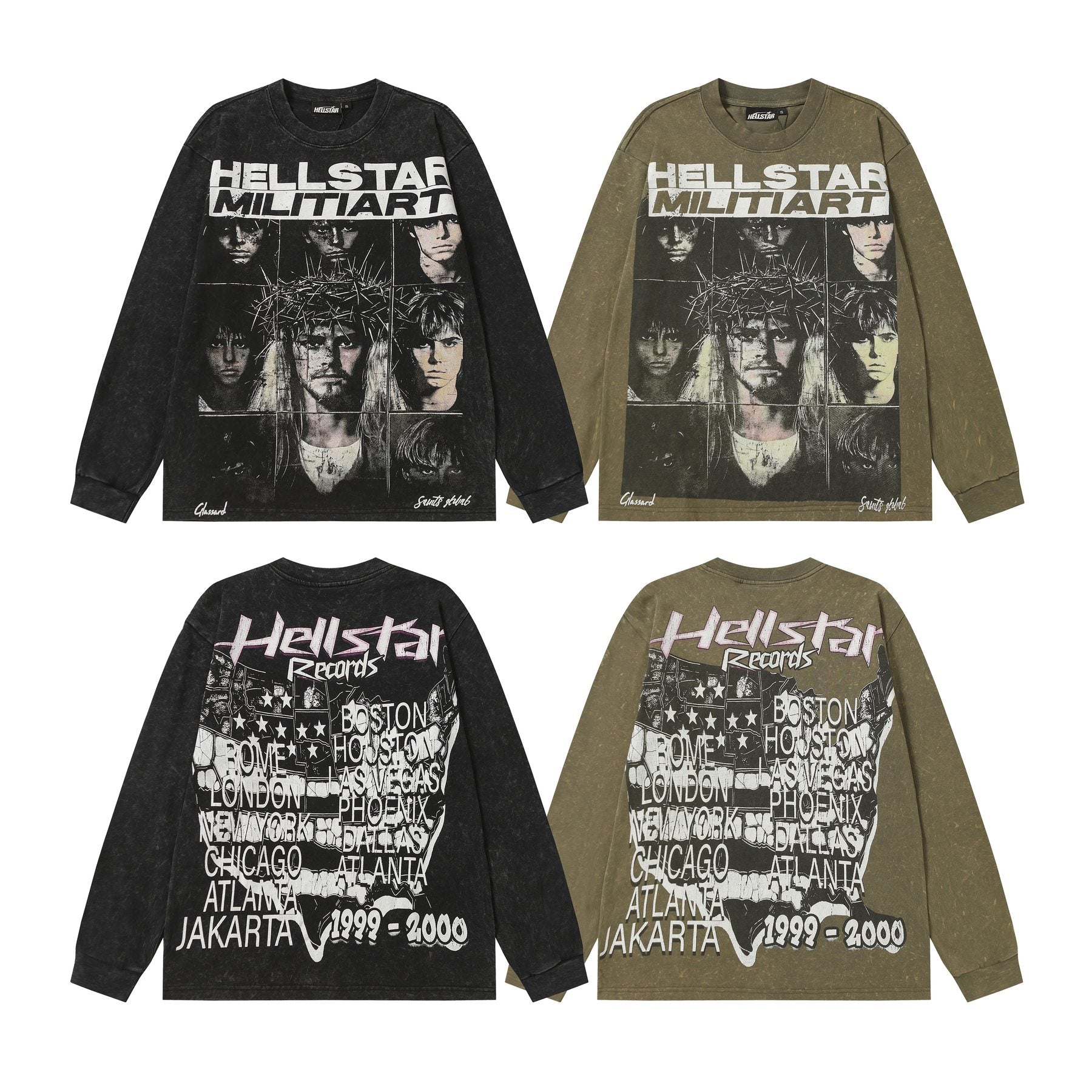 Hellstar Records Graphic Long-Sleeve T-Shirt — comparison