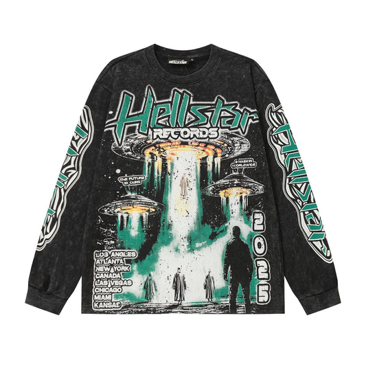 Hellstar UFO Graphic Long-Sleeve T-Shirt — hero