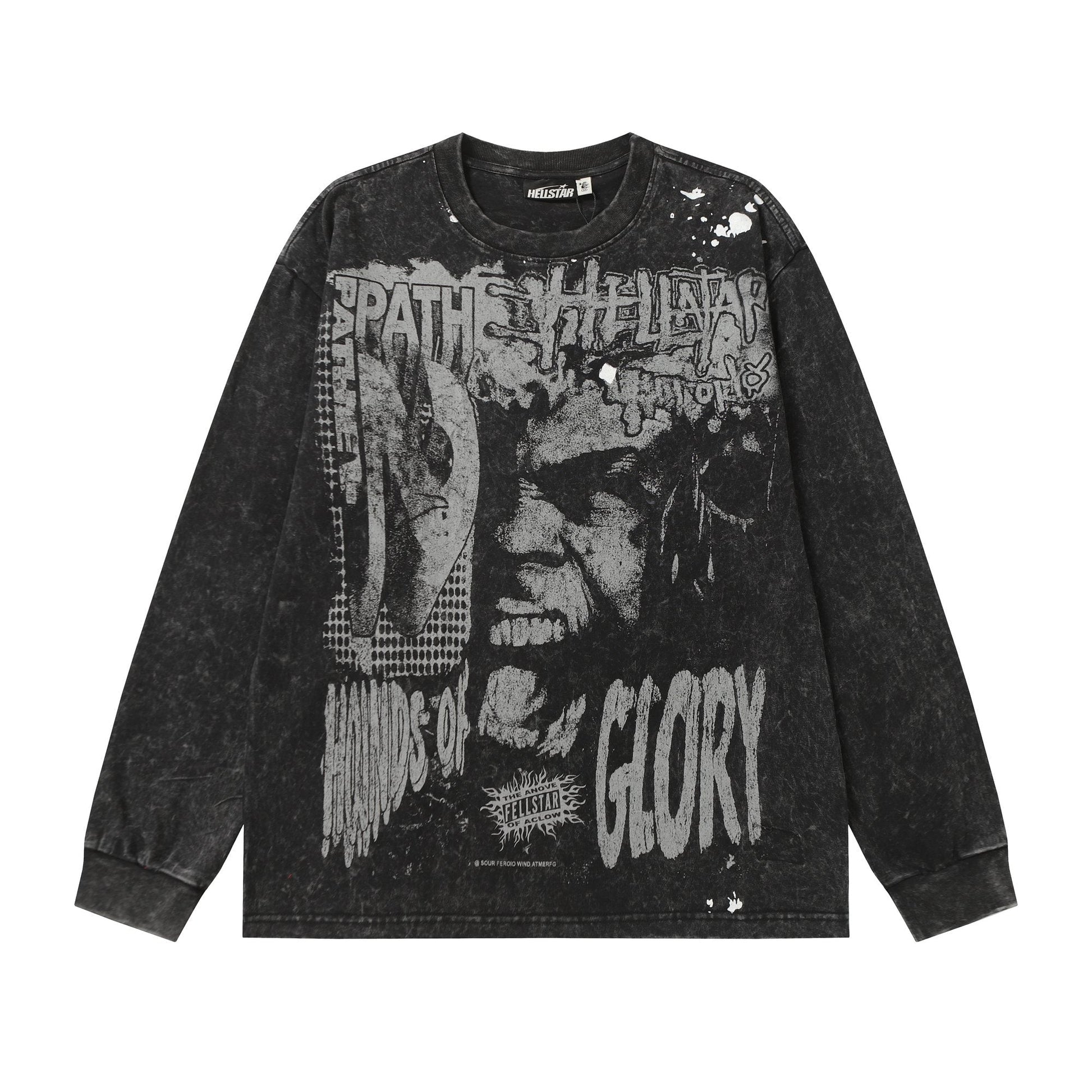 Hellstar Acid Wash Graphic Long-Sleeve T-Shirt — hero