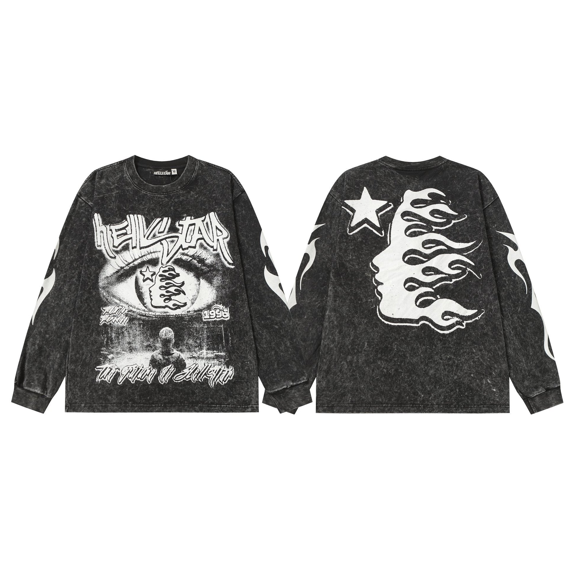 Hellstar Eye & Flame Graphic Long-Sleeve T-Shirt — hero