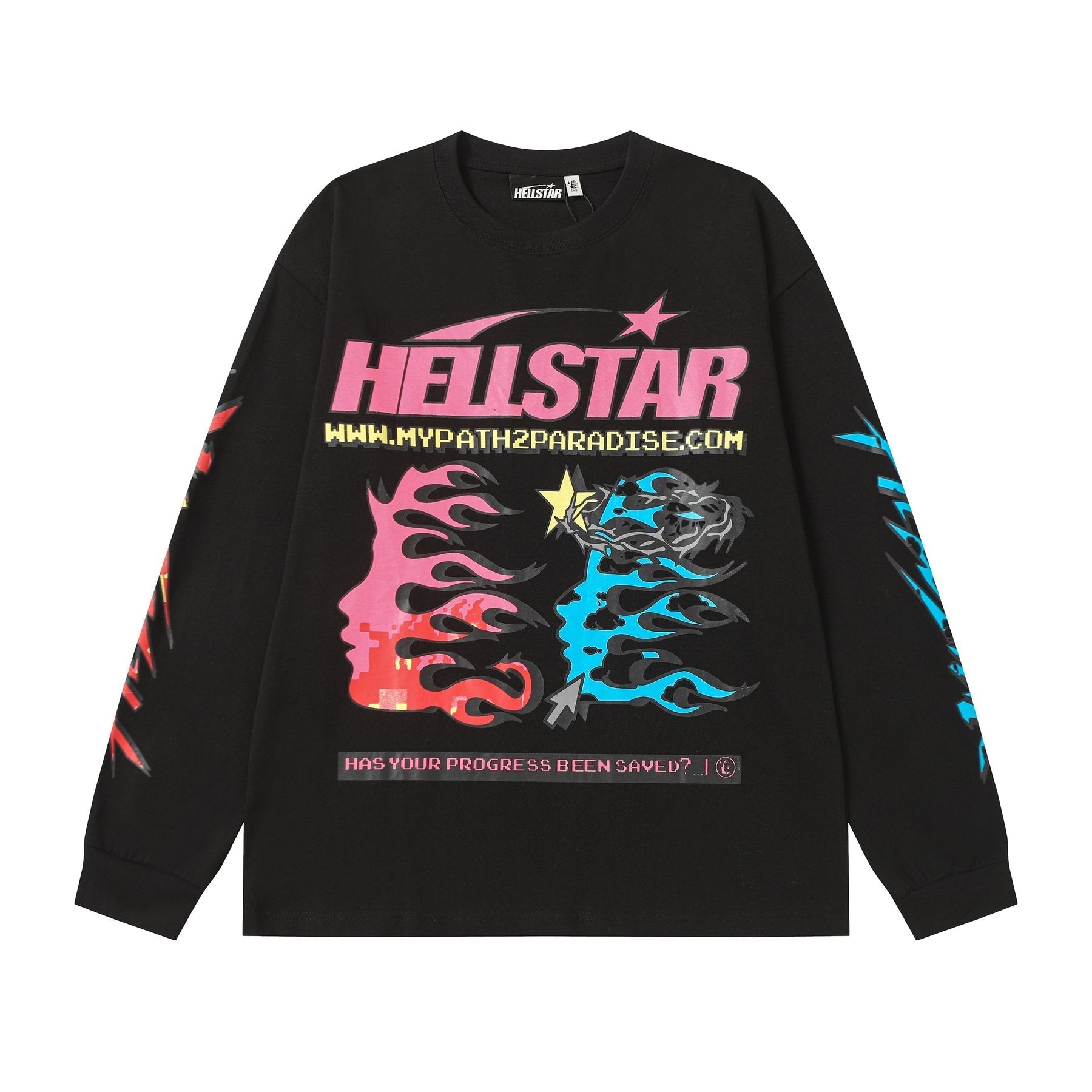 Hellstar Path to Paradise Long-Sleeve Graphic T-Shirt — front