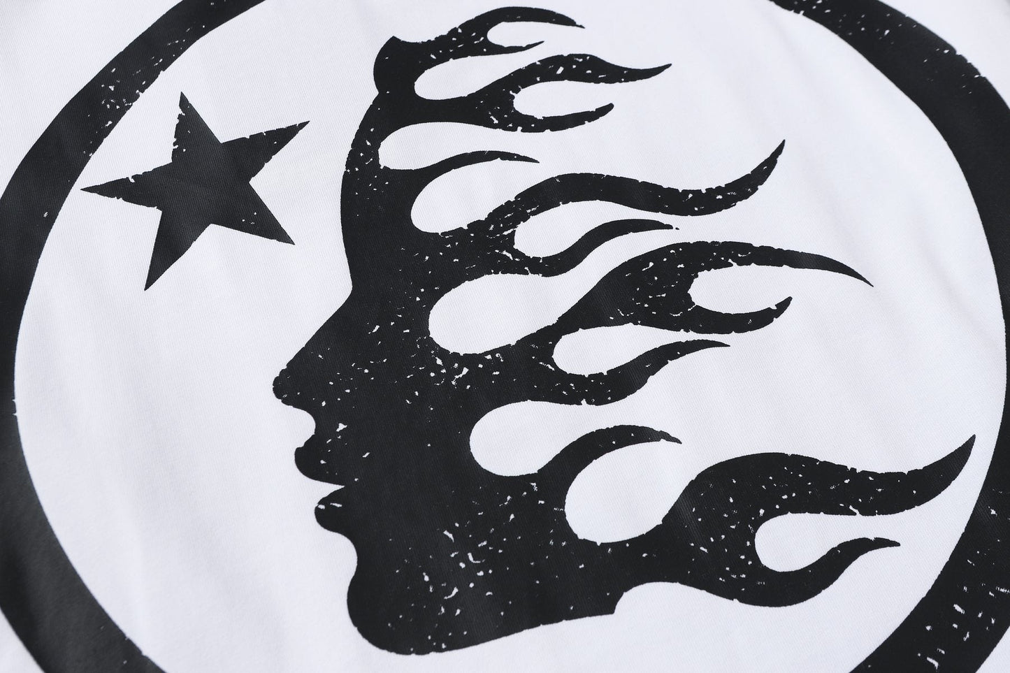 Hellstar Flaming Head Graphic Long-Sleeve T-Shirt — detail