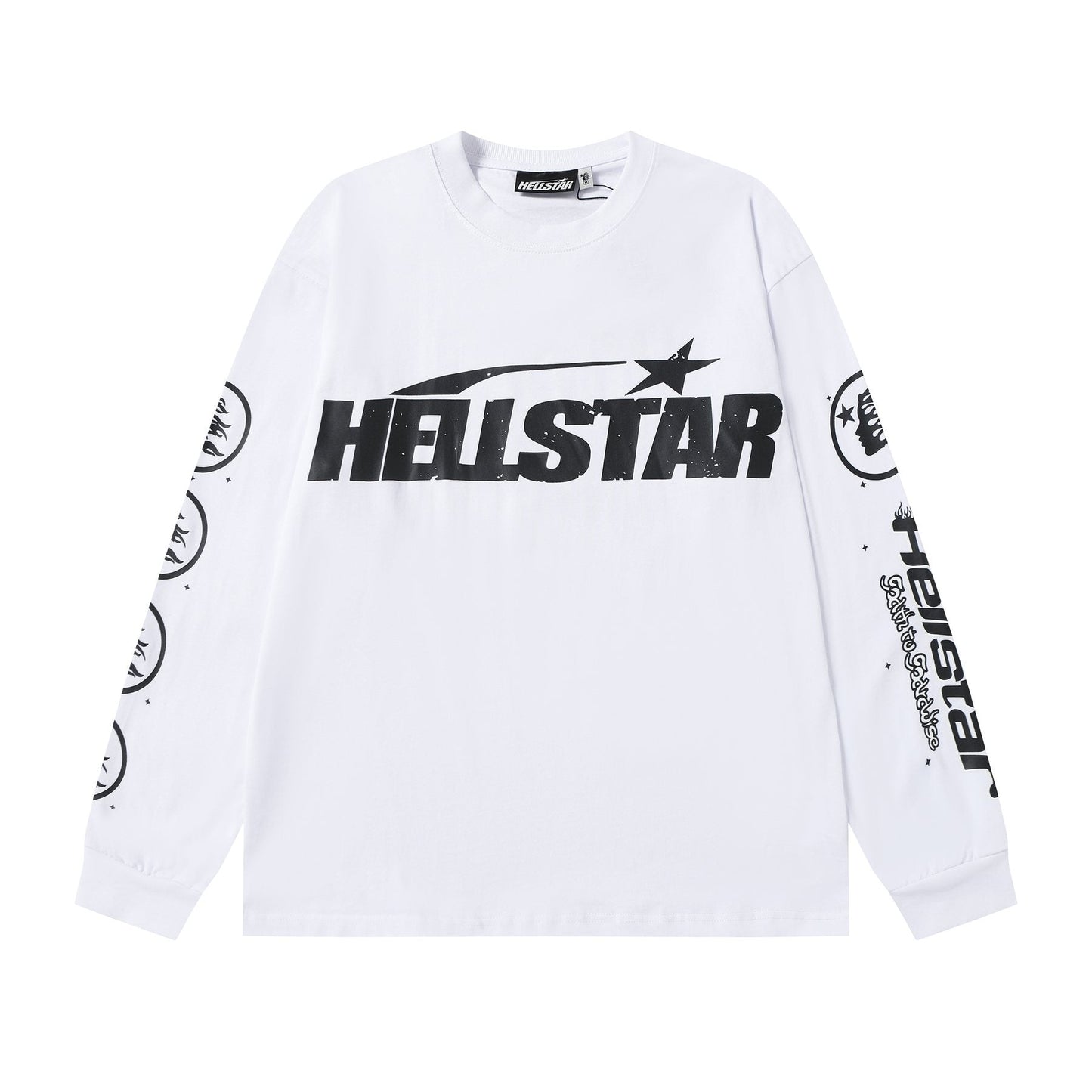 Hellstar Flaming Head Graphic Long-Sleeve T-Shirt — front