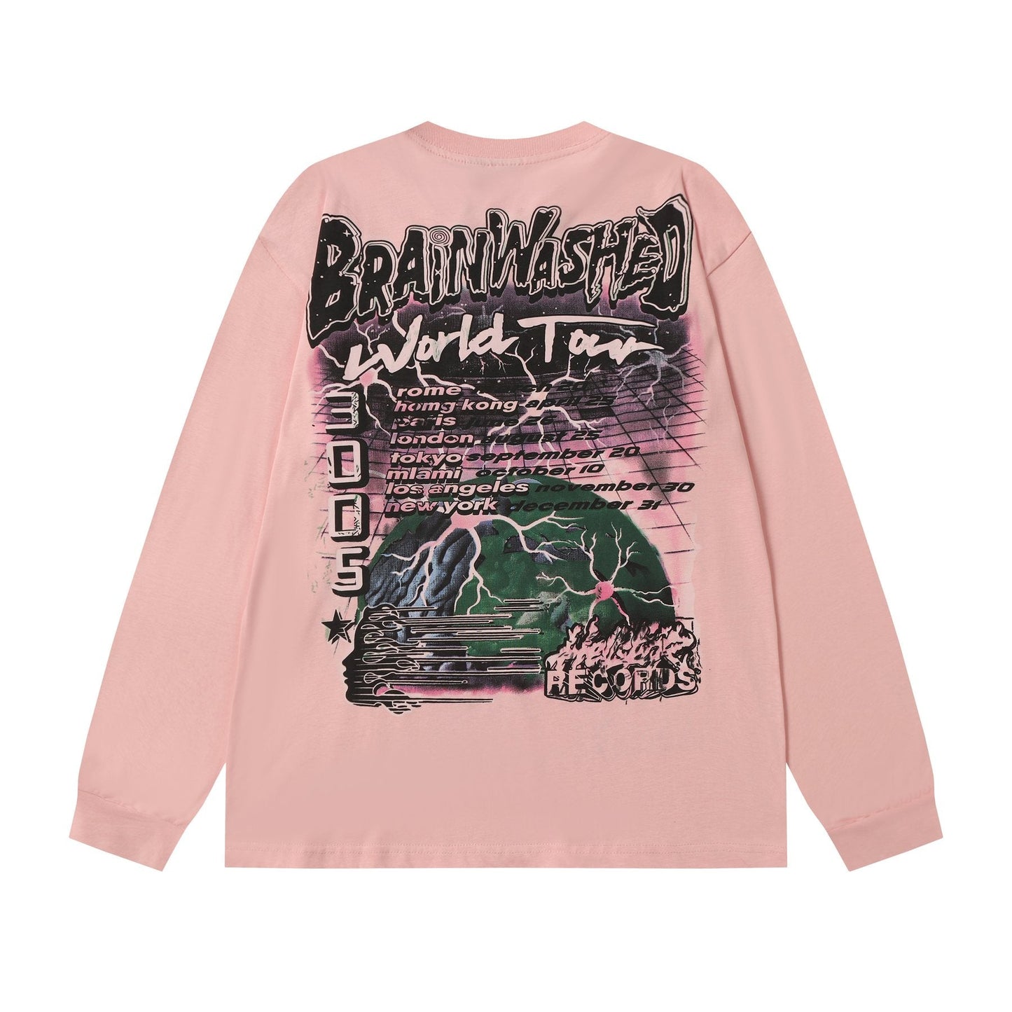 Hellstar Brainwashed 3005 World Tour Long-Sleeve T-Shirt — back