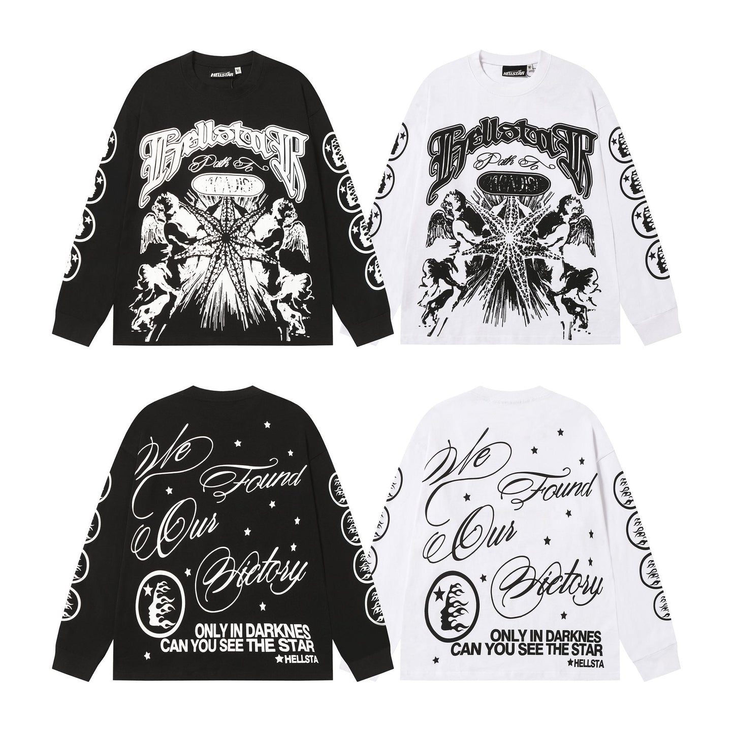 Hellstar Angel Starburst Long-Sleeve T-Shirt — comparison