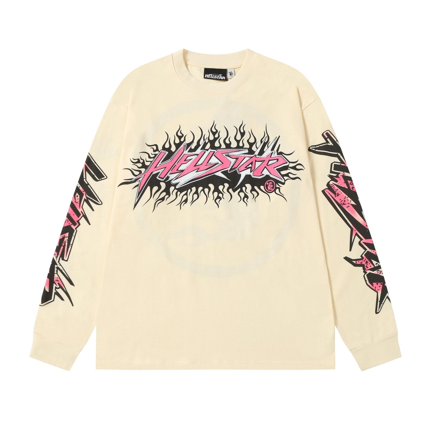 Hellstar Flame Graphic Long-Sleeve T-Shirt — front