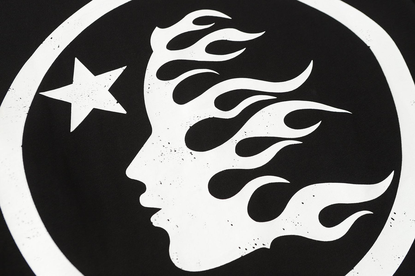 Hellstar Flame Graphic Long-Sleeve T-Shirt — detail