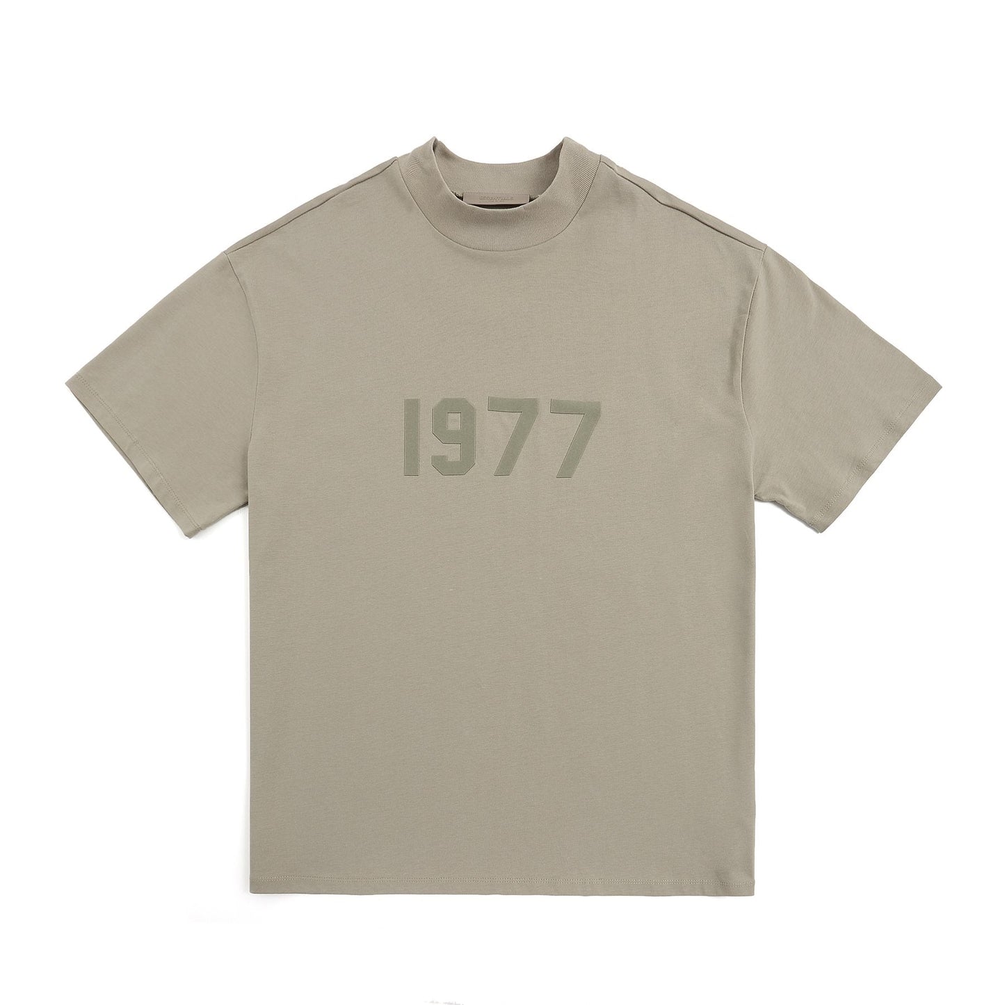 ESSENTIALS 1977 Tonal Wordmark Mock-Neck T-Shirt — front