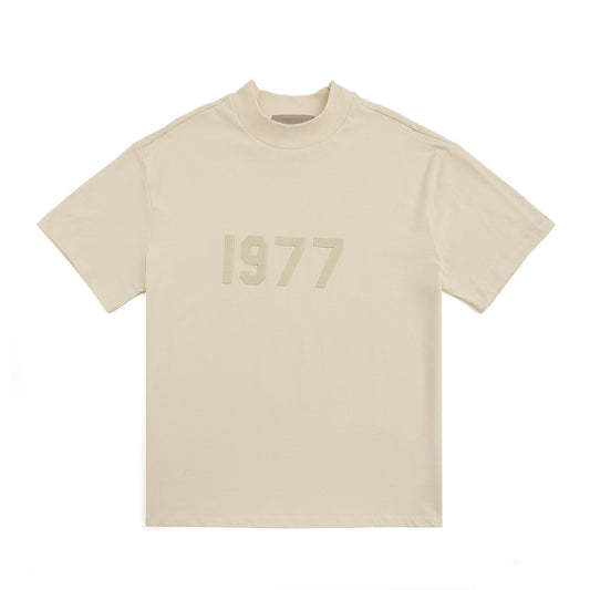 ESSENTIALS 1977 Tonal Wordmark Mock-Neck T-Shirt — front