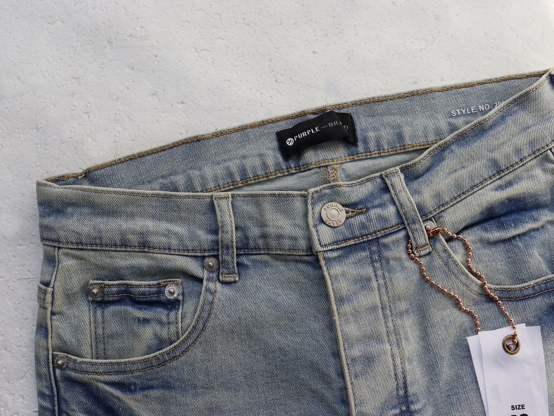 Purple Brand Sinners Graphic Skinny Jeans — front