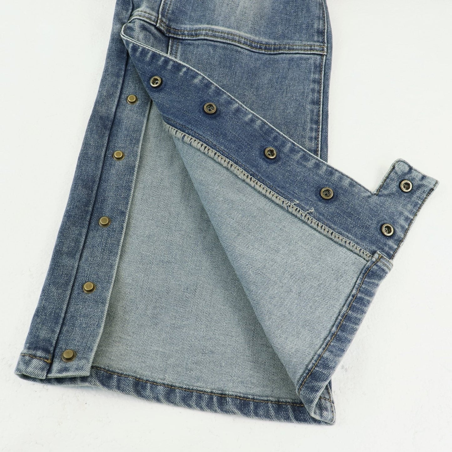 Purple Brand Washed Blue Denim Jeans — detail