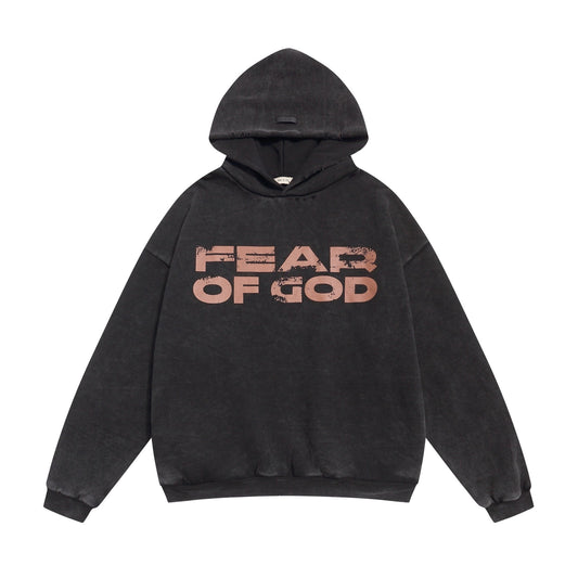 Fear of God Washed Black Side-Pocket Hoodie — hero