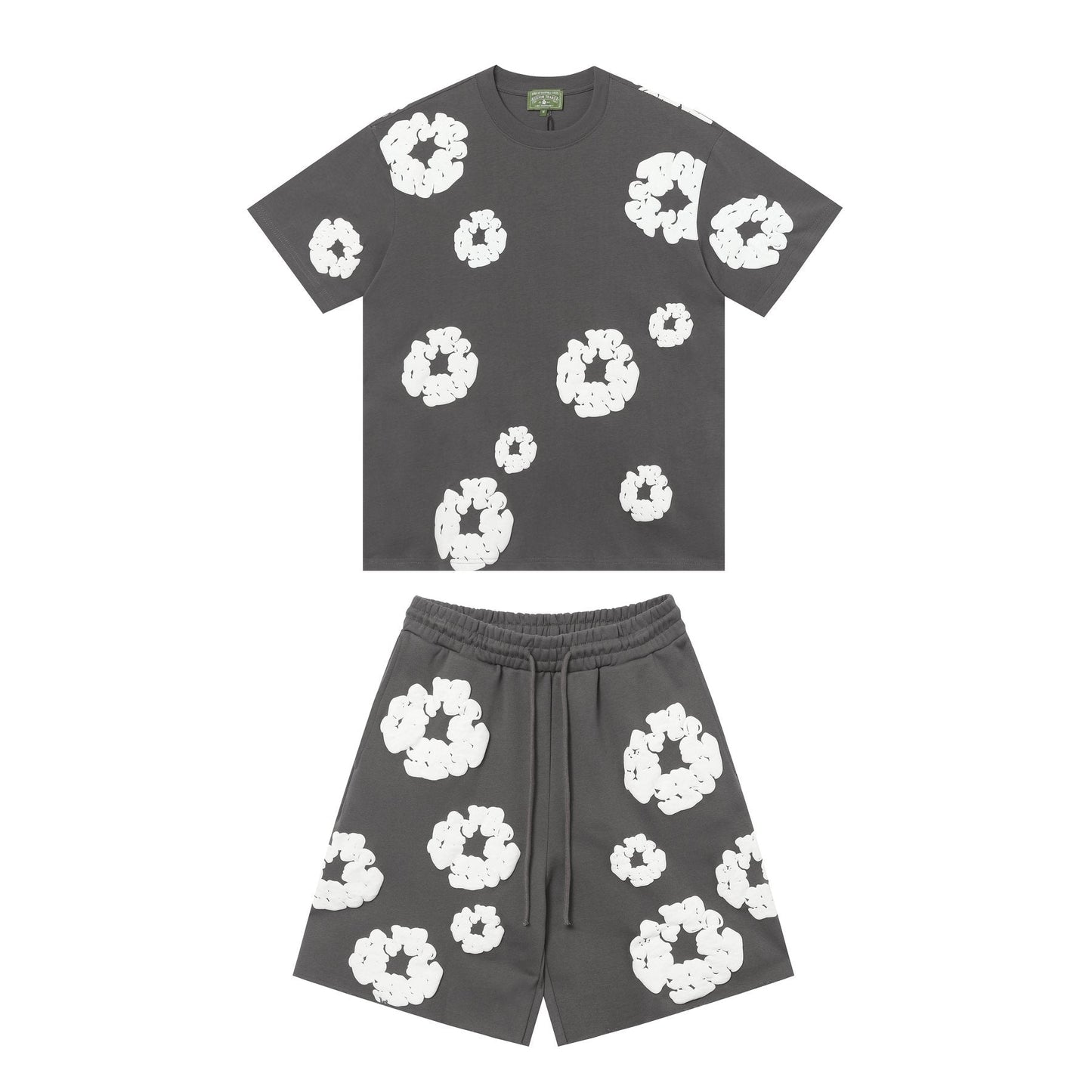 DENIM TEARS Cotton Wreath Graphic Short-Sleeve Set — front