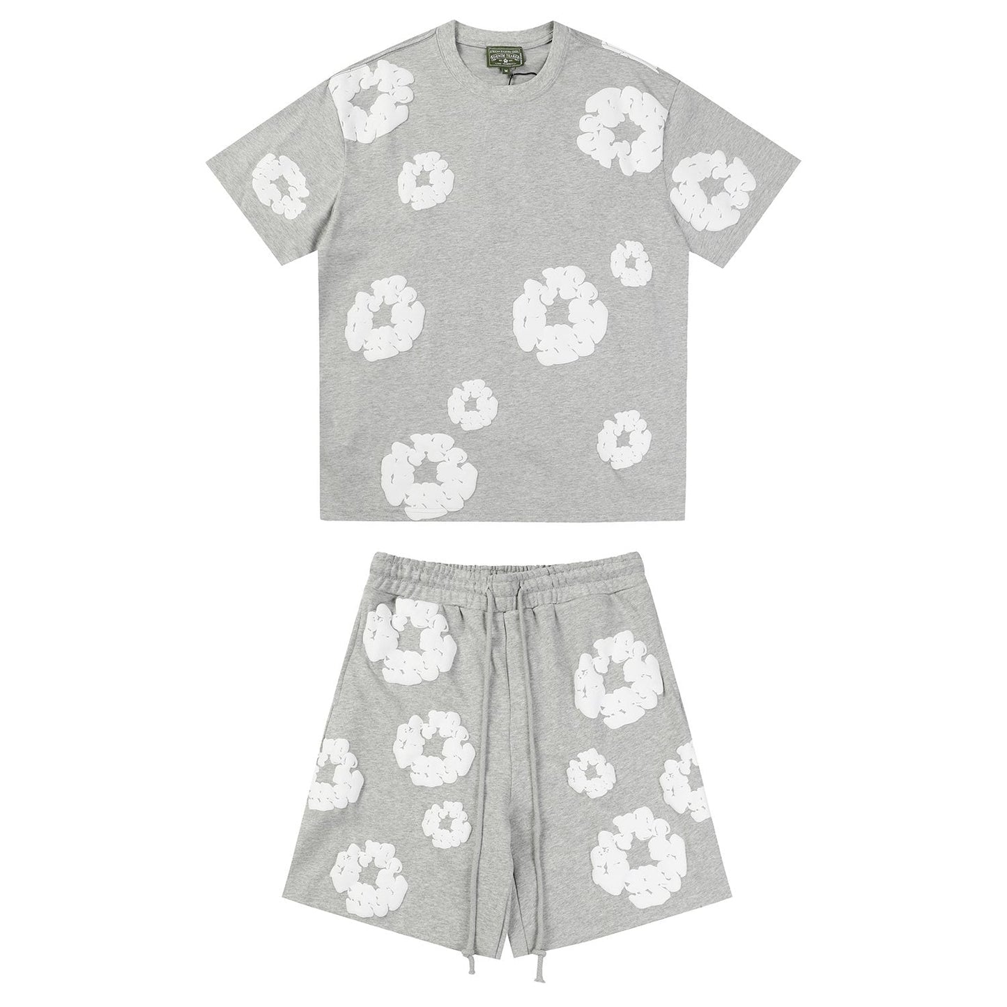 DENIM TEARS Cotton Wreath Graphic Short-Sleeve Set — front