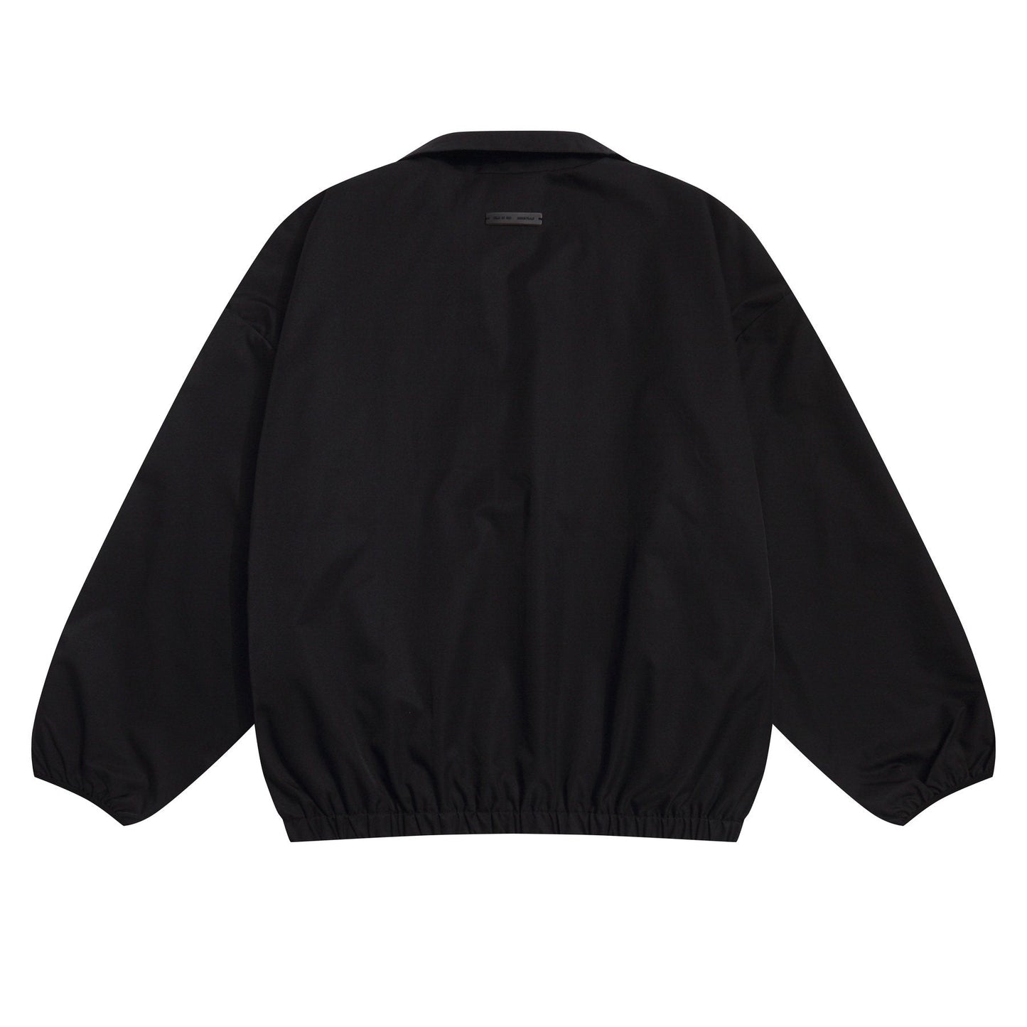 Essentials Black Half-Zip Windbreaker Jacket — back