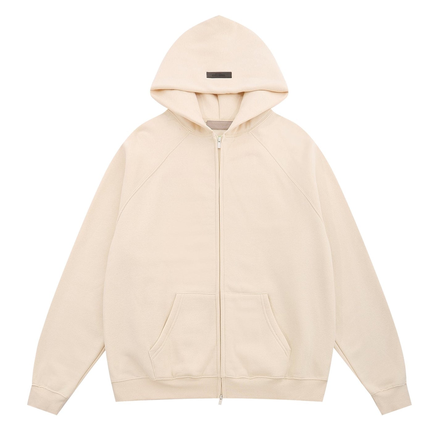 Essentials Fear of God Zip Hoodie — front