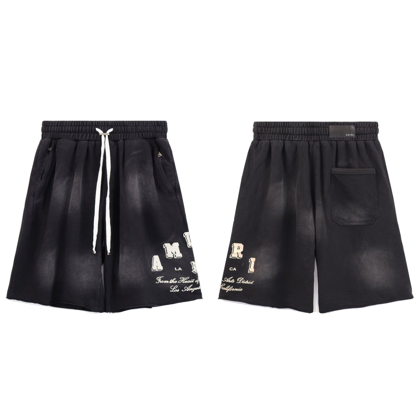 AMIRI Washed Graphic T-Shirt & Shorts Set — front