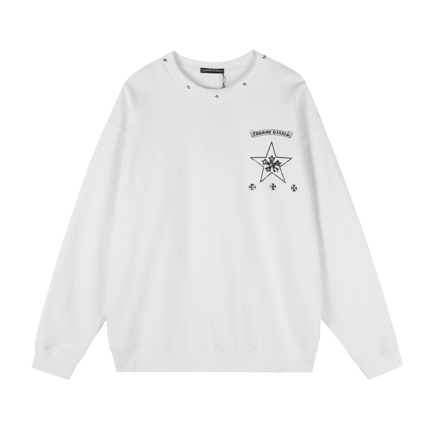 Chrome Hearts Gothic Motif Crewneck Sweatshirt — front