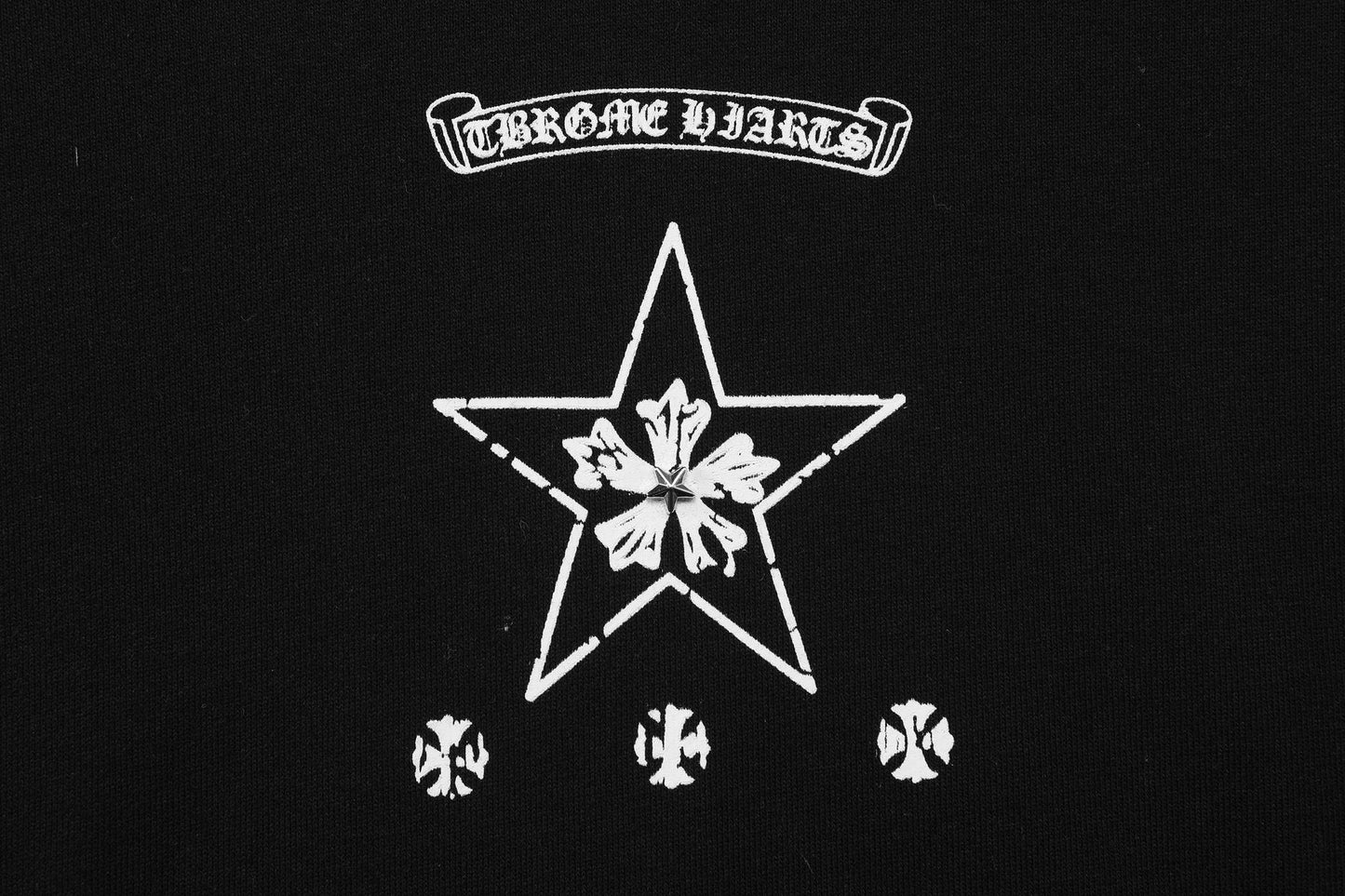 Chrome Hearts Gothic Motif Crewneck Sweatshirt — detail