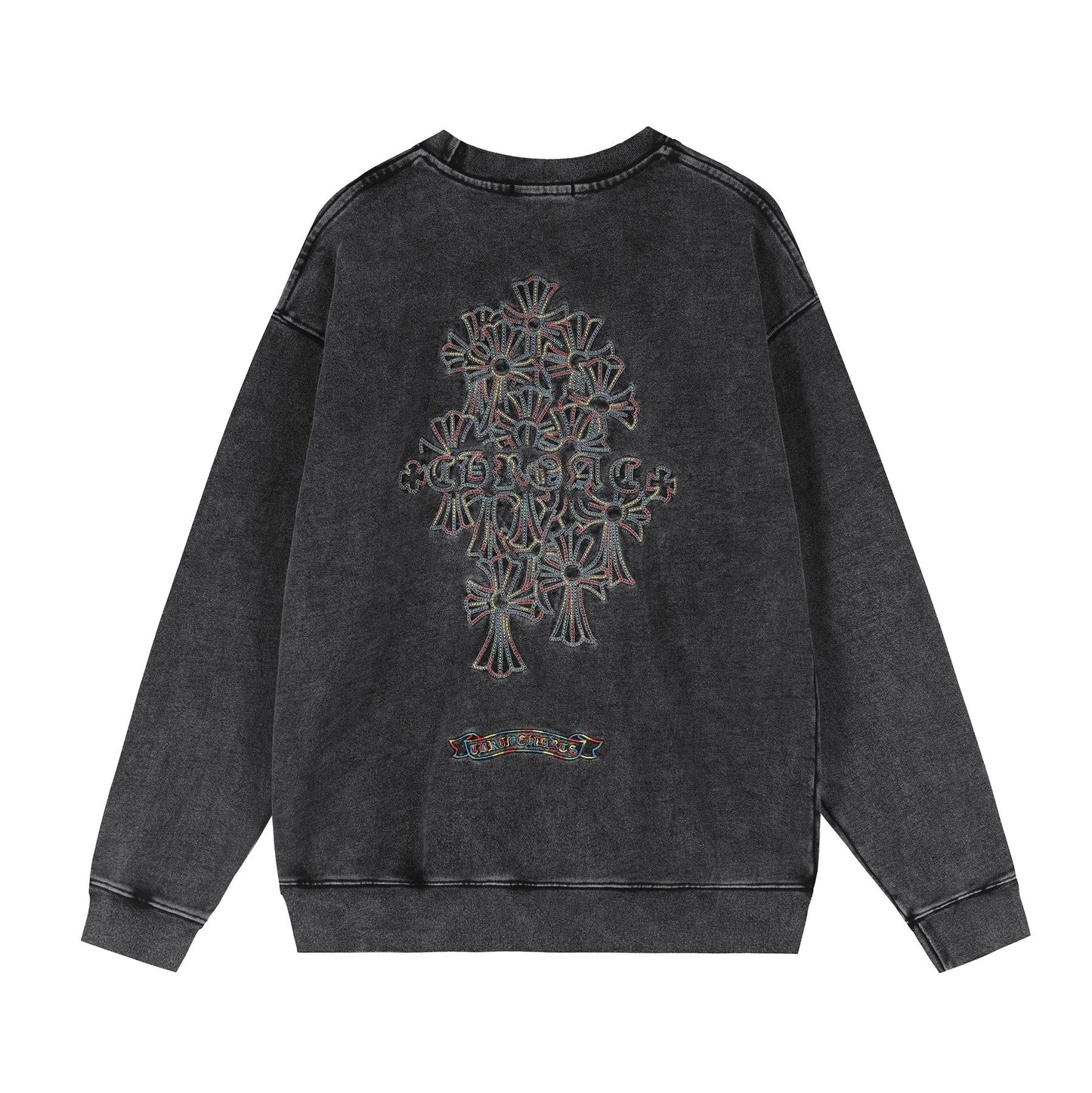 Chrome Hearts Cross Motif Embroidered Crewneck Sweatshirt — back