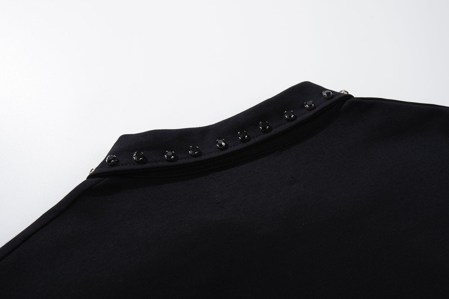 MAJESTIK Retro Diner Zip Polo Shirt — detail