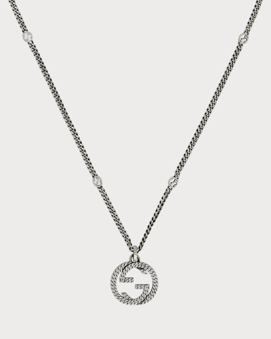 GUCCI Gucci Interlocking Necklace 925(Silver)