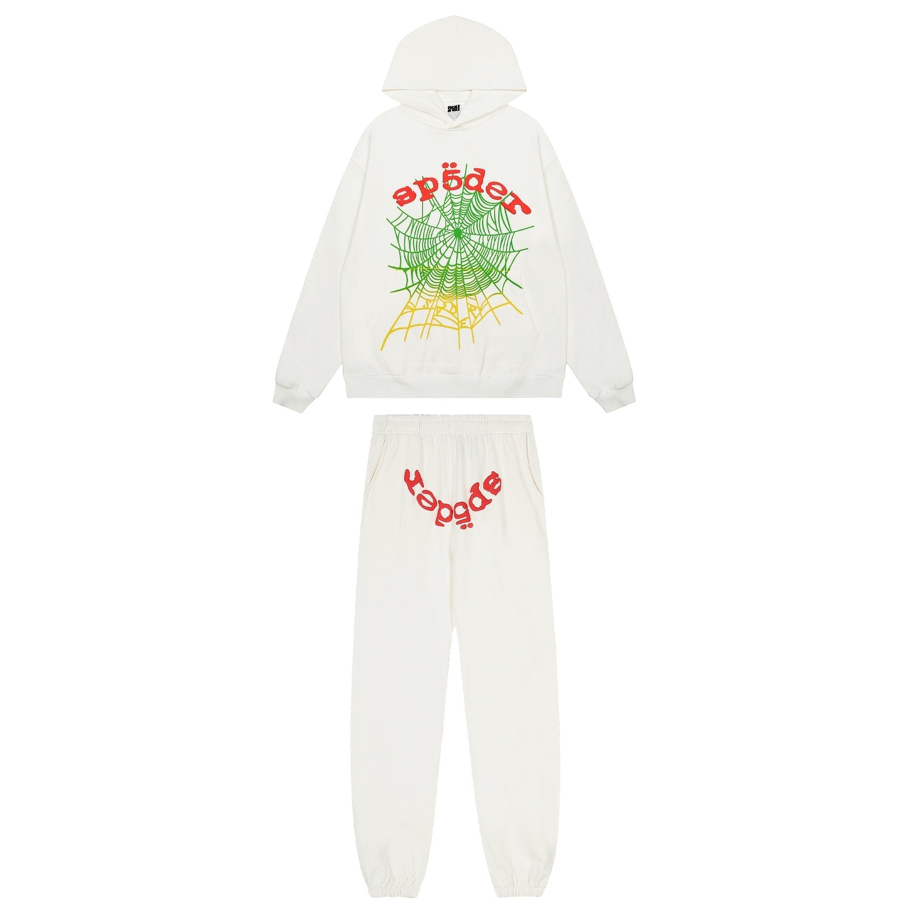 Sp5der Spiderweb Graphic Hoodie & Sweatpants Set — hero
