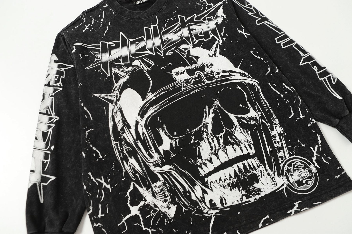 Hellstar Skull 69 Graphic Long-Sleeve T-Shirt — detail