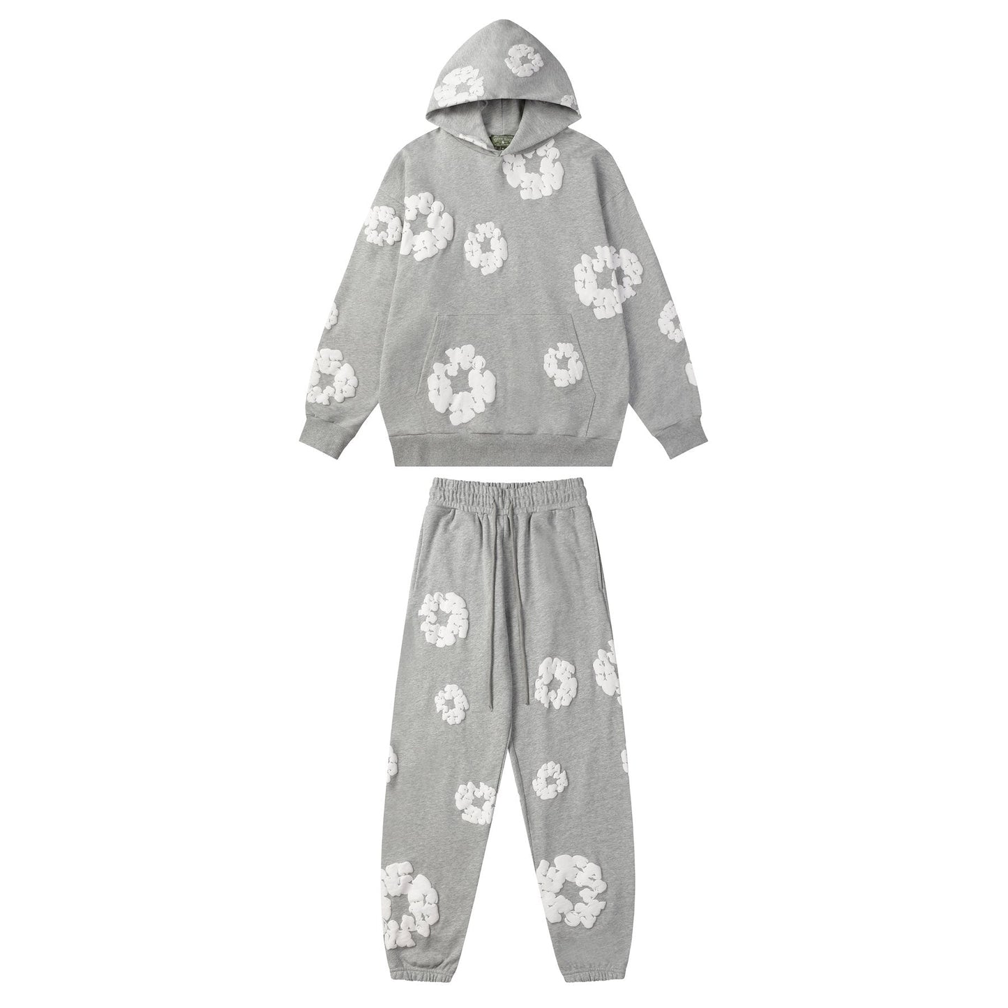 DENIM TEARS Floral Graphic Hoodie & Sweatpants Set — front
