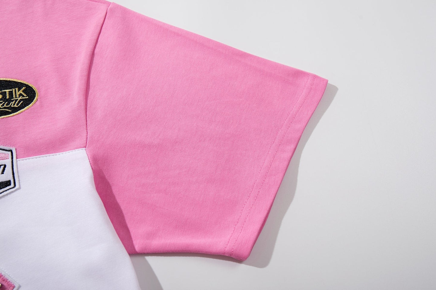 MAJESTIK XX Sports Graphic Zip Polo Shirt — detail