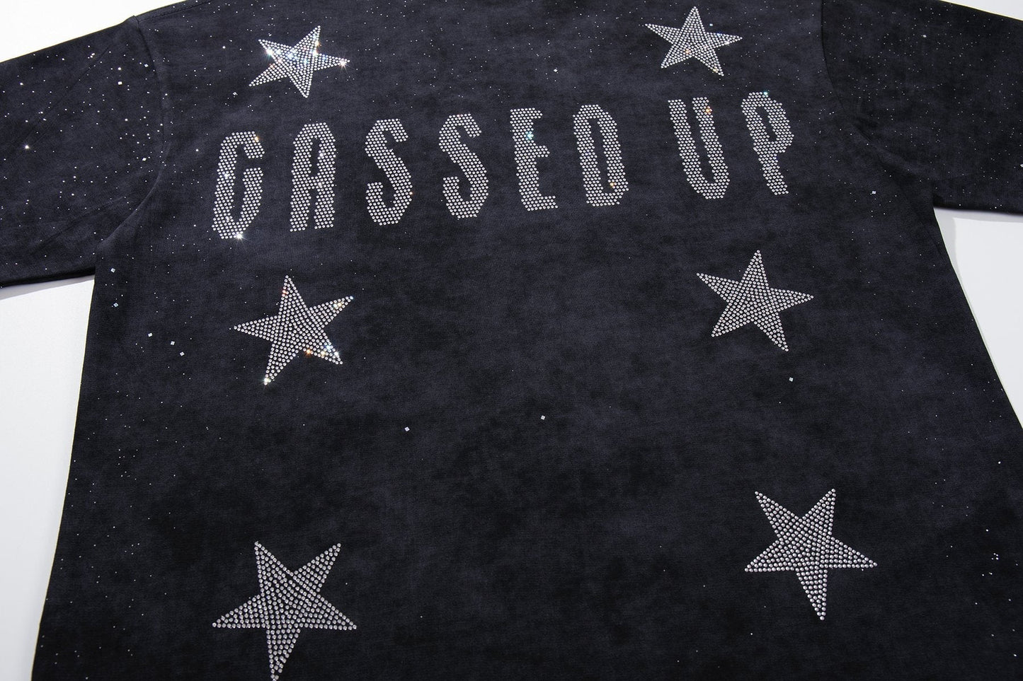 BKYS Revival Gassed Rhinestone Graphic T-Shirt — detail