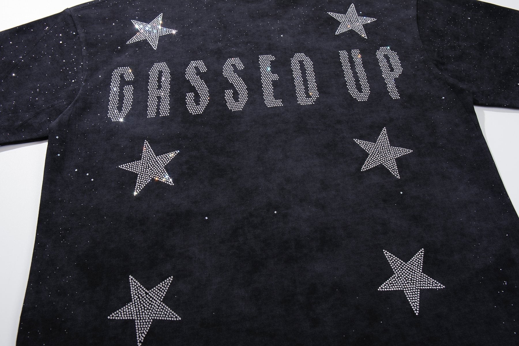 BKYS Revival Gassed Rhinestone Graphic T-Shirt — detail