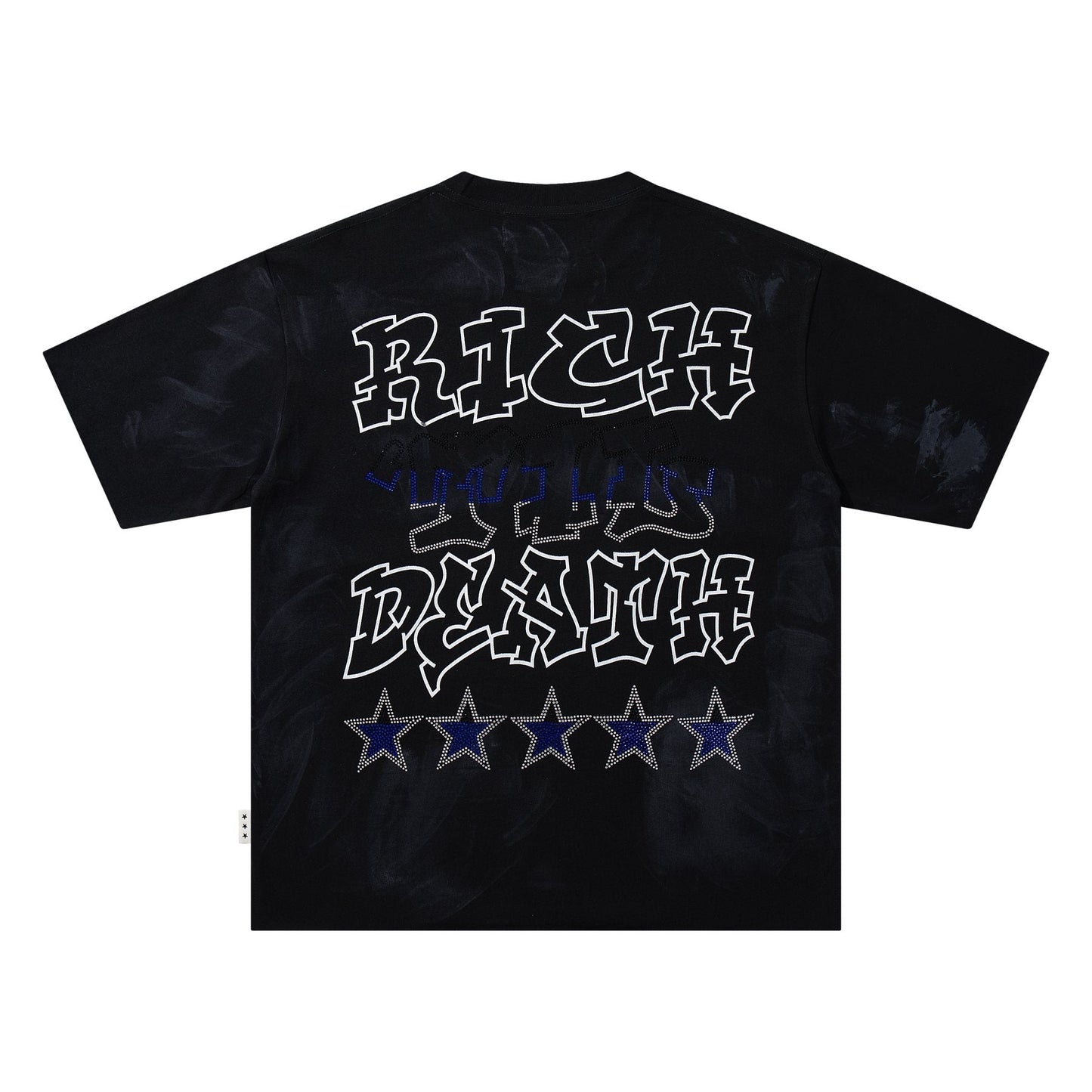 BKYS Revival Rich Death Rhinestone Graphic T-Shirt — back