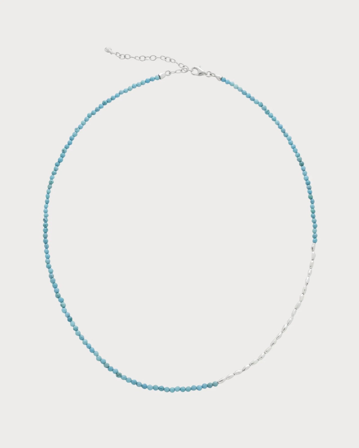MONICA VINADER Nugget Sterling-Silver and Turquoise Beaded Necklace(Mini/Blue)